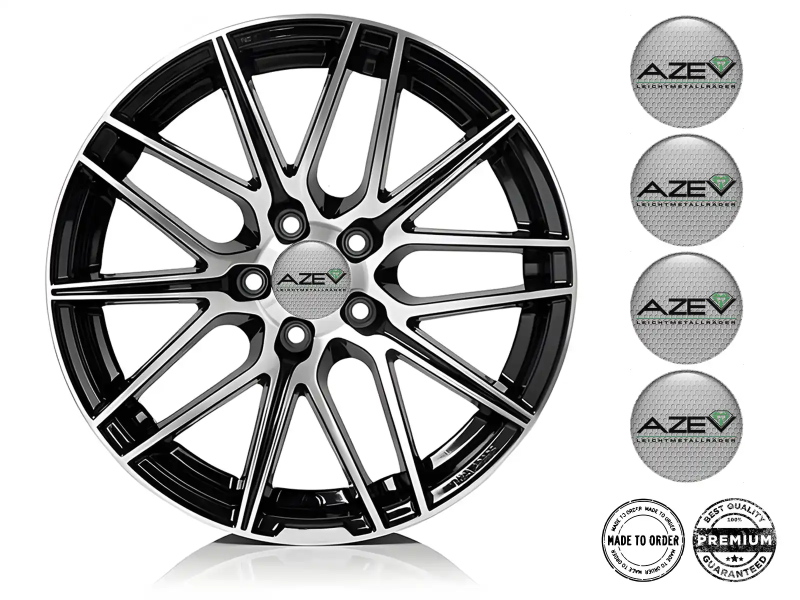 Azev Decalcomania Cerchio Auto Emblemi Alta Qualità